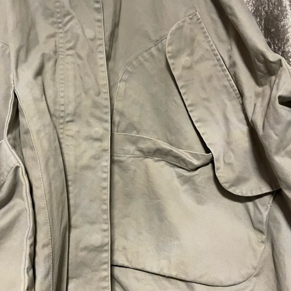 Vintage Taupe / Beige Jacket Cool Open Adjustable Sides - Picture 2 of 6